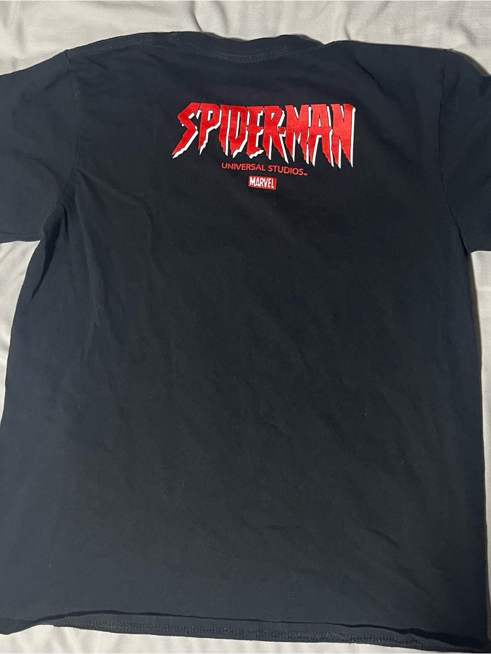 Marvel Black Youth Tee with Silver Logo - Picture 2 of 3